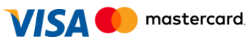 Accepted cards: Visa, Mastercard